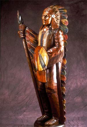 Native American Chief Sculpture